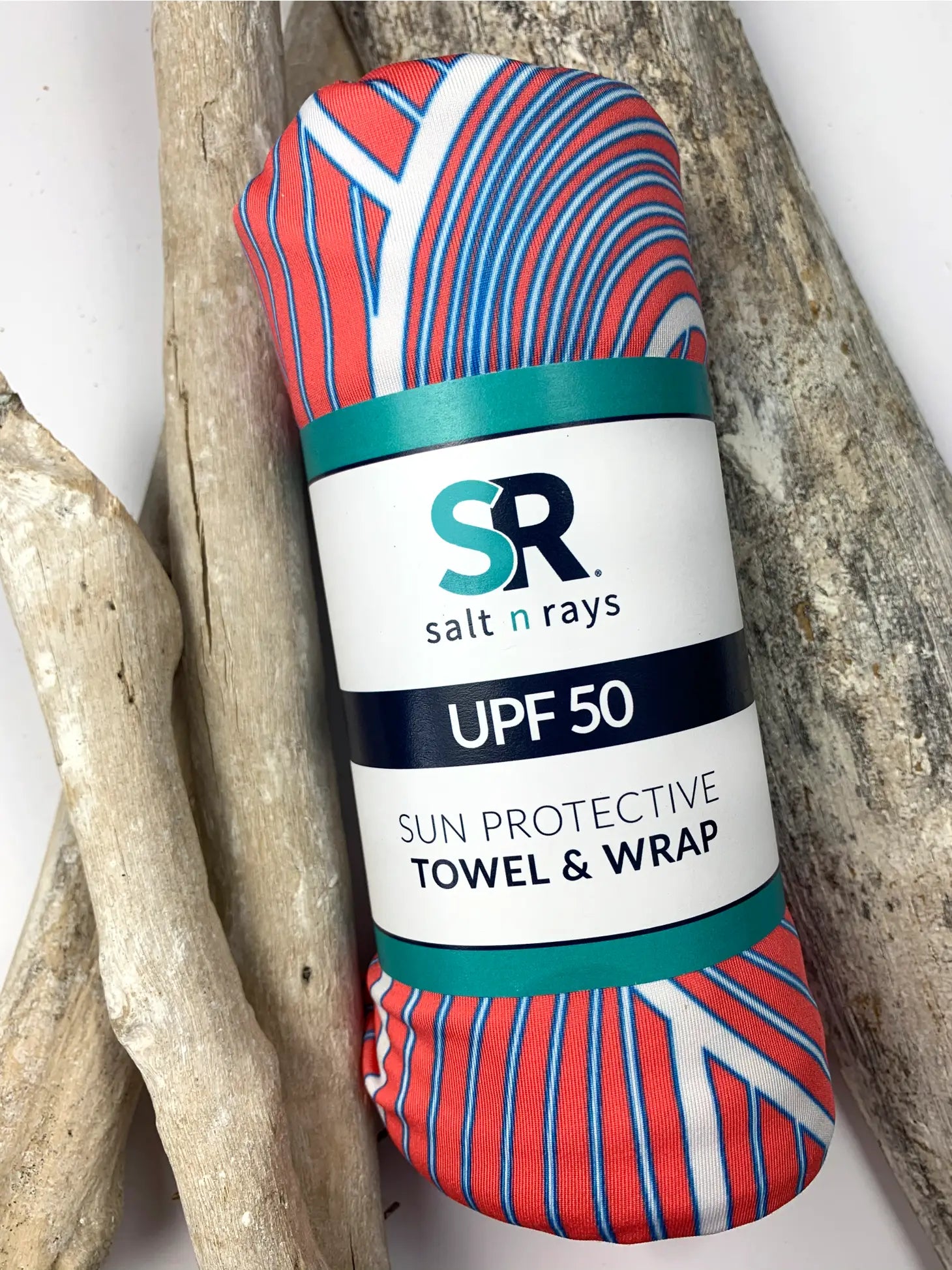 UPF 50 Beach Towel / Wrap - Peach Wave