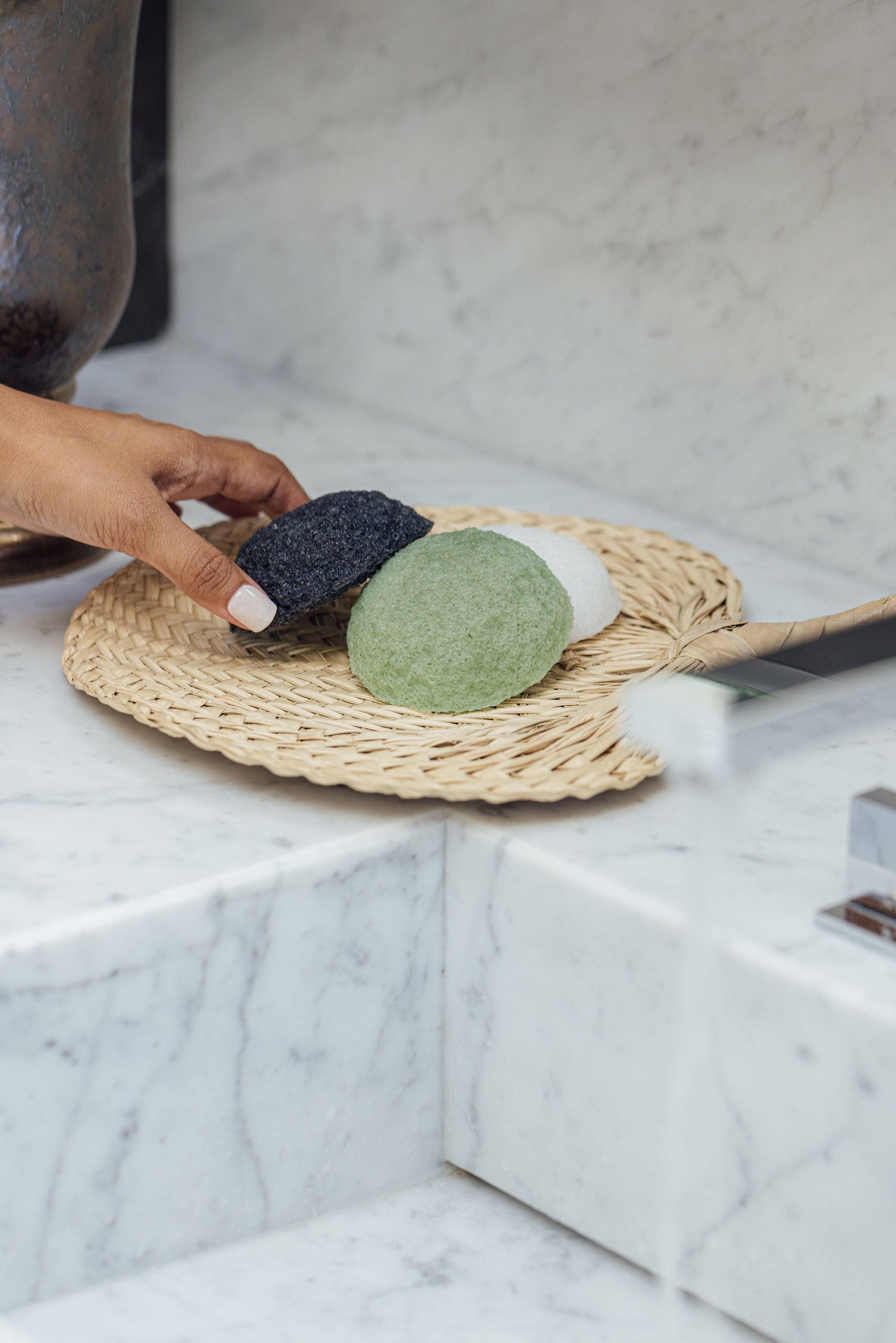 Plant-Based Konjac Sponge: Matcha