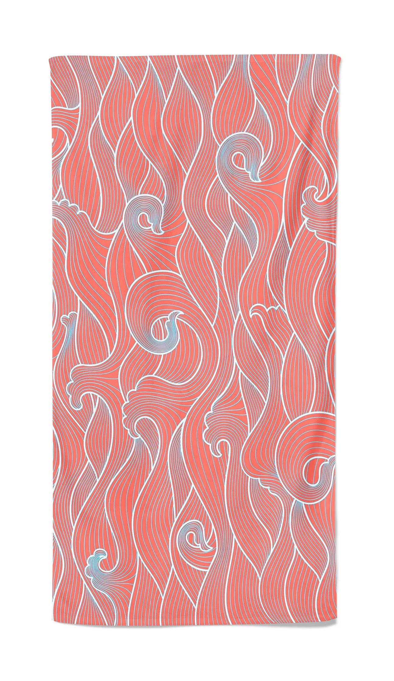 UPF 50 Beach Towel / Wrap - Peach Wave