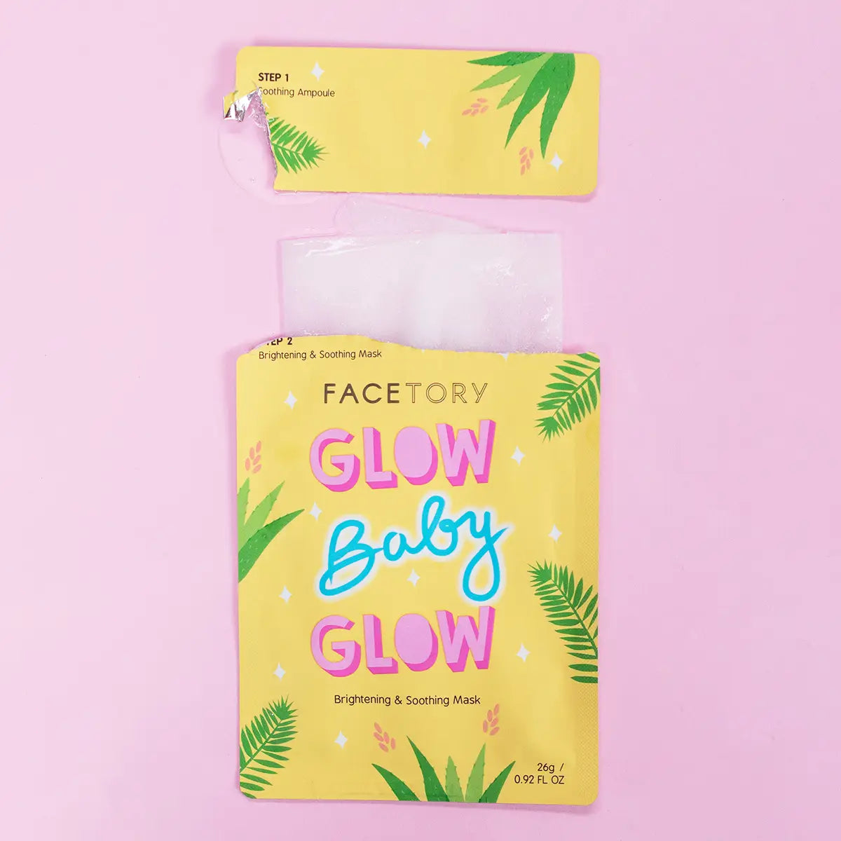 Glow Baby Glow 2 Step Sheet Mask - Brightening &amp; Soothing