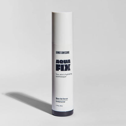 Skincare serum bottle labeled &