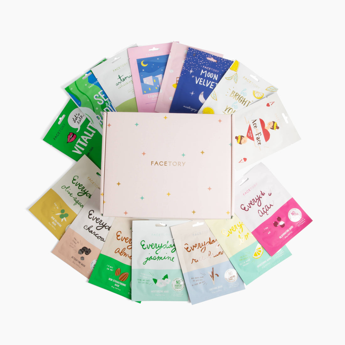 Just Keep Glowing Sheet Mask Gift Set (15 Set)