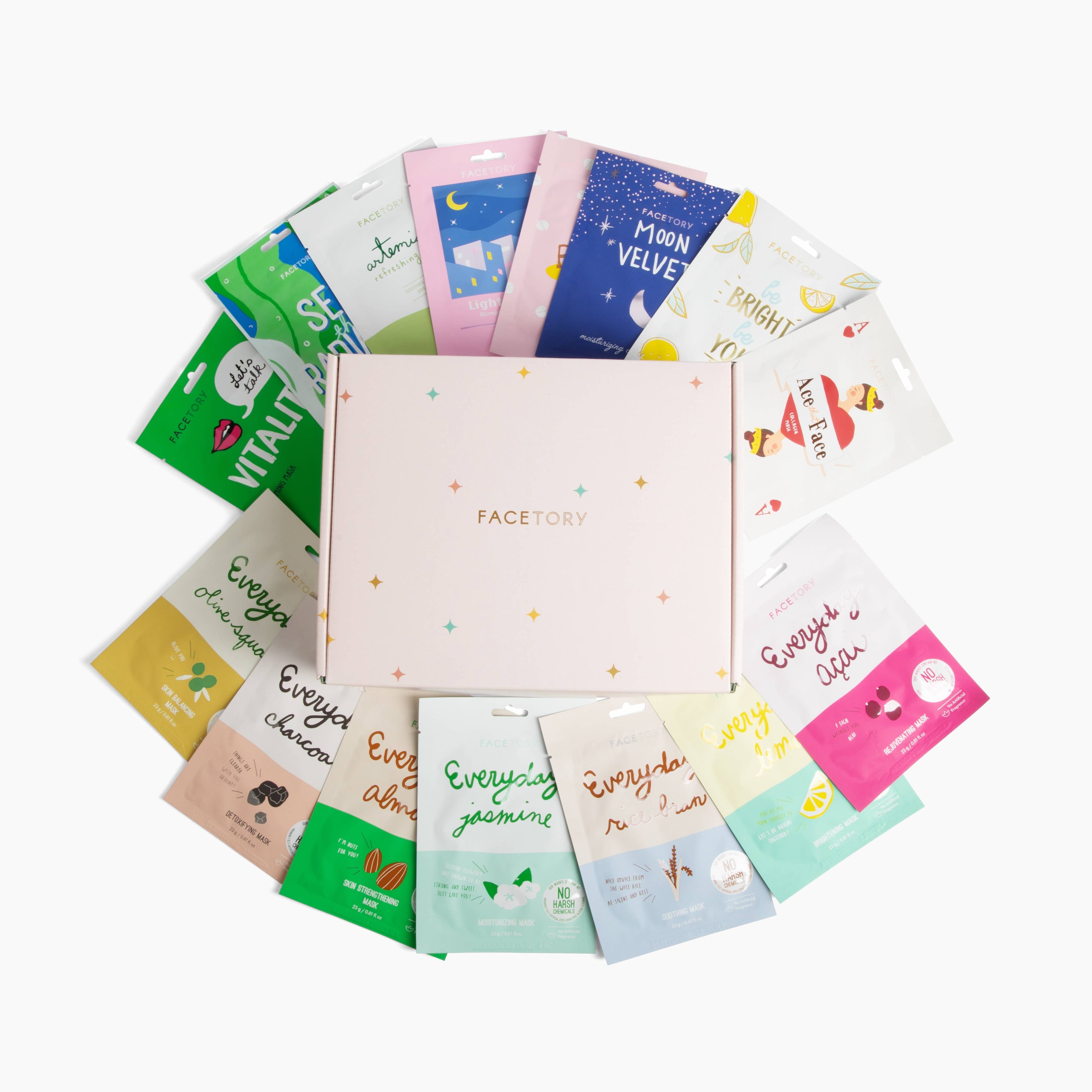 Just Keep Glowing Sheet Mask Gift Set (15 Set)