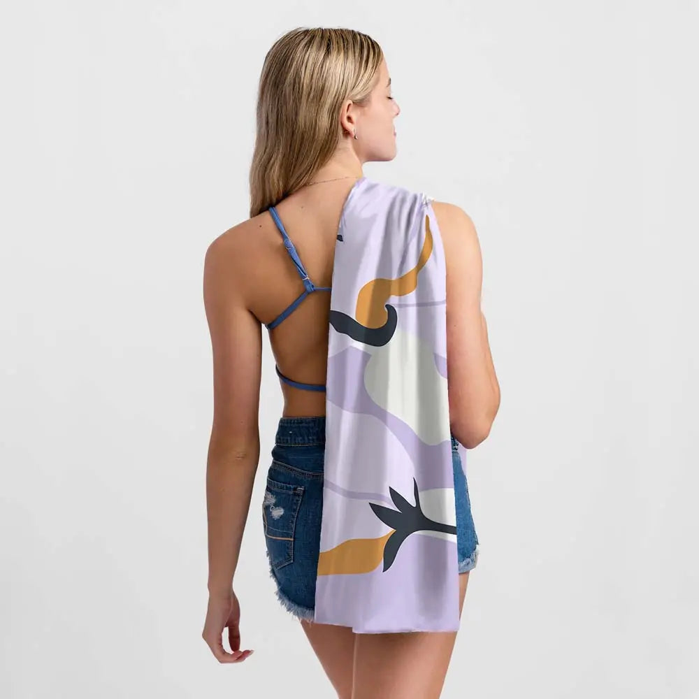 UPF 50 Beach Towel / Wrap - Tranquil Bloom